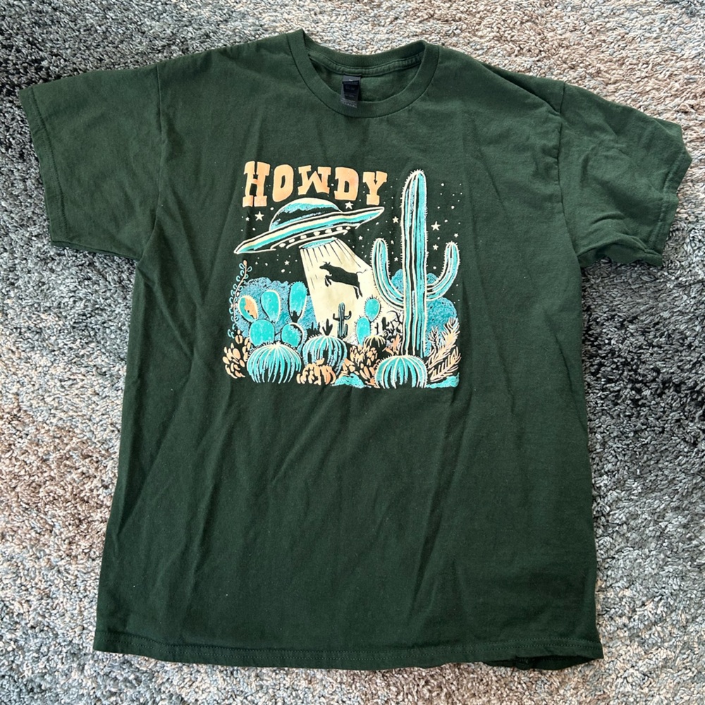 Howdy Green Graphic Tee